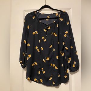 Ann Taylor flower print top